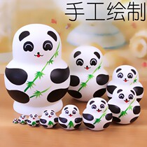  Russian 10 Layers of Eva Specialty Panda Creative Gift Cartoon Creativity 15-story Childrens Wood Puzzle Toy Gift