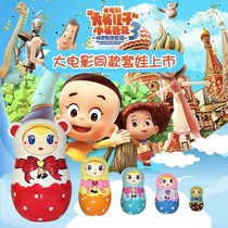 Set baby Russia new original 20 10 5 layers Chinese style cartoon cute girl wooden toy 100
