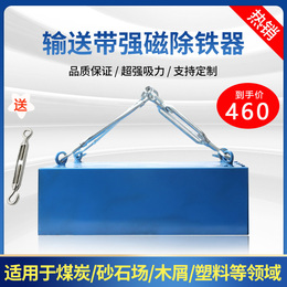 Strong magnetic iron absorber conveyor belt strong magnet industrial rectangular magnet magnet iron remover hanging magnet
