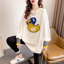 Pregnancy Woman Dress Spring Clothing Spring Autumn Style 2022 New Suit Fashion Models Big Code Loose Early Spring Blouses Women Senior Sensation