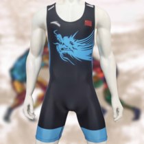 National team with the same black dragon suit wrestling suit weightlifting suit competition training suit can be printed with the name