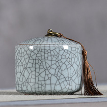 Celadon sealed pot Ceramic tea packaging box Travel portable tea warehouse Puer pot tea set tea pot