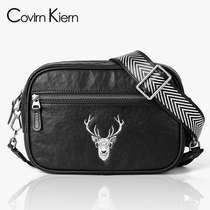 CovlrnKiern summer new mens leather shoulder bag shoulder bag casual small backpack mens bag tide ck317