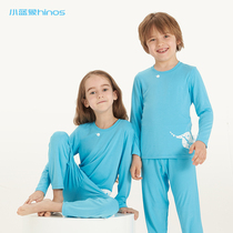Little blue elephant hinos perspiration quick-drying children's jacket T-shirt children's clothing autumn and winter men's and women's pajamas bottoming underwear