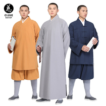 Ci Je full cotton short gown long coat Luohan suit Monk Monk Monk Monk Buddhism