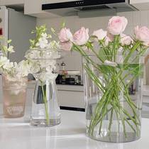 Wakeup Bucket Transparent large number French style Home deep water Large acrylic adoptive inserts vase plastic flowers flower shop special