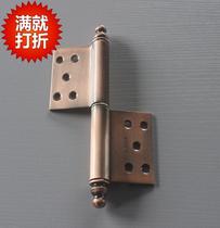 Luxury villa with 5 inch steel flag-shaped red crown head aluminum alloy door hinge pagoda head removable flag hinge