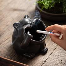 Net red collection Ashtray Home Cute Cartoon Small Animal Ashtrays Creativity Personality Trend On-board Windproof Anti-Fly Ash