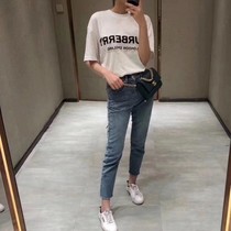 Short-sleeved womens summer T-shirt cotton half-sleeve tide wild fashion student Korean loose black and white top large size men