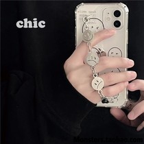 Smiley face chain is suitable for iphone12pro max Apple 11 mobile phone case x xs 7 8plus xr men and women