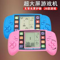 Tetris game console large screen nostalgic children old man greedy snake handhold frog cross river battery