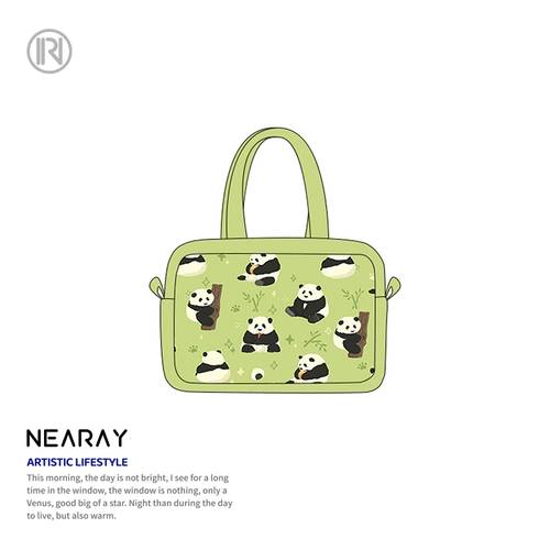 Зеленая свежая оригинальная небольшая сумка