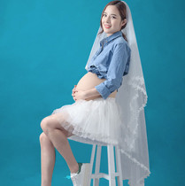 Pregnant womens photo clothing 2020 new cute mommy art photo photo clothing photo studio pregnant women denim dress