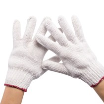 Glove construction site work wear-resistant labor protection gloves wear-resistant construction site work thread gloves thickened and dirt-resistant 12 pairs 24