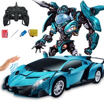 Ancient childrens toy boy remote control car rechargeable motor racing transformers robot remote control car birthday