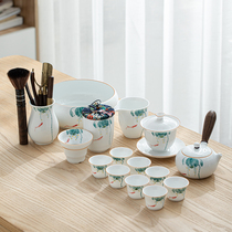 Remember the current hand-painted kung fu tea set home simple ceramic bowl bubble teapot set Tea Cup high-grade