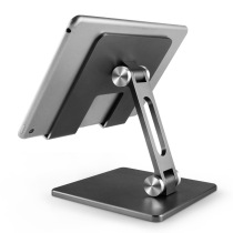 Tablet stand Aluminum alloy folding tablet stand Adjustable iPad computer lazy desktop stand wholesale