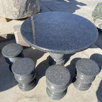 Stone Table Stone Bench Courtyard Garden Garden Outdoor Chair Natural Marble Stone Table Chinese Home Chessboard Table Set