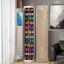 New 2021 intelligent sterilization round shoe cabinet shoe rack home door storage vertical rotating porch cabinet
