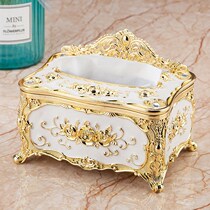 European-style tissue box creative hotel living room Nordic simple new Chinese dining table dining room paper pumping high-end KTV paper box
