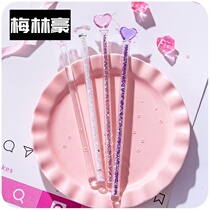 Star Diamond cartoon glass mixing rod fairy fairy transparent sparkling cute gift gourmet rice paste high temperature resistant Diamond
