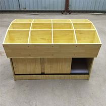 Wooden island cabinet Food cabinet Melon seeds biscuit bulk shelf Snack cabinet Five grains cabinet Dry fruit cabinet custom