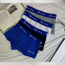 Flat corner briefs Womens Les handsome t neutral long suede cotton breathable medium-high waist sports pure cotton anti-bacterial No marks 4-corner trouser head