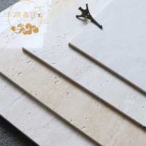  True travertine tile polished brick 600X1200 bright matte floor tiles Living room background wall Villa hotel exterior wall tiles