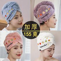 Dry hair cap 2021 new cotton premium shower cap super absorbent quick-drying thickened headscarf women wipe hair towel