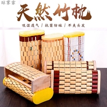  Summer mahjong bamboo pillow hollow breathable single solid wood bamboo woven sweat steaming room cervical spine pillow Summer mat pillow