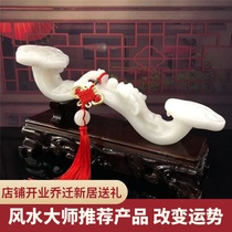 Jade Ruyi decoration Jade lucky new Chinese living room entrance office shop opening housewarming gift decoration