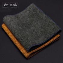 Shake sound rubbing purple clay teapot cloth tea towel Chinese style Zen retro absorbent tea set special towel rag ins ins