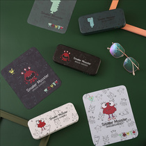 Glasses case advanced Chinese style monster children's sunglasses case portable sunglasses case ins compression resistant men's and women's boxes