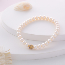  Natural fancy pearl bracelet handmade summer 2021 new light luxury niche pearl bead hand ring simple jewelry