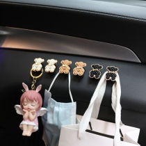 Car hidden adhesive hook car interior hanging items hook paste car inner hanging items front row storage supplies