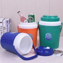 Ice Bucket 2L Plastic with lid Ice Bucket Seal Round Hand Insulation Bucket On-board Incubator Outdoor Refrigerated box