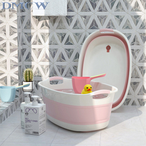Japanese household pet Foldable tub Small dog bath tub Cat bath tub Drain bath tub Dog shower