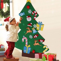 Create new new styles! Christmas decorations childrens handmade puzzle DIY felt cloth Christmas tree St. TZ