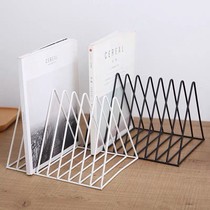 Record rack Nordic ins triangle book stand iron decorative disc storage rack simple cd display stand