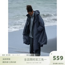 EviStub 21FW function outdoor hidden hat long trench coat Japanese casual coat men and women Cityboy