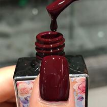 Flower Bud Autumn Winter New Pint Deep Wine Red Carts Red Light Therapy Nail Polish Rubber Black Purple Resin Tasteless Medecine Glue