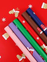 New Christmas packaging Little Red Riding Hood waterproof paper Christmas gift package flower paper Christmas Eve apple bouquet cellophane