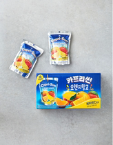 Korean Straight Hair Capri-Sun Orange Mango Juice 200ml bag with Vitamin C Easy to carry with your own straw