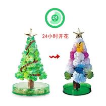 Mini Christmas Tree Crystal Paper FlowerIng Watering QXD Water Festival Growth Knot Magic Tree Day Decorations Kids Tree Toy Small