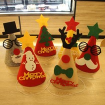 Christmas Hat Kindergarten Diy Children Handmade Materials Kits Parent-child Unwoven Headwear Performance Props