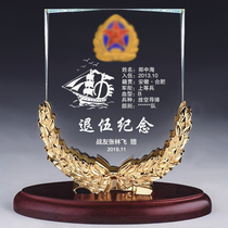 Veterans souvenirs customized to send veterans comrades-in-arms brothers retired from the police souvenir chapter honorable retirement