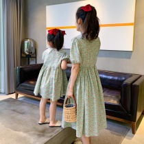 2022 Summer Dress Ocean Air Broken Flowers Skirt Little Fresh Baby Dress Baby Girl Dress New Girl Dress With Dress Mother Daughter Dress
