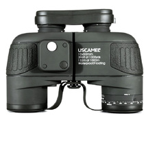 10X50 High Definition High Fold Compass Telescope Binoculars Marine Nautical Coordinate Ranging Waterproof Microlight Night Vision Outdoor