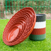 Flower pot tray thickened plastic water tray resin round flower plate cushion bottom flower pot base tray flower pot chassis support