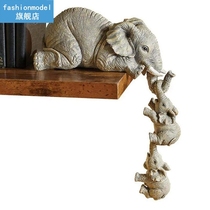  3 Elephant Figurines Tea Pet Table Ornament Decorations Synt